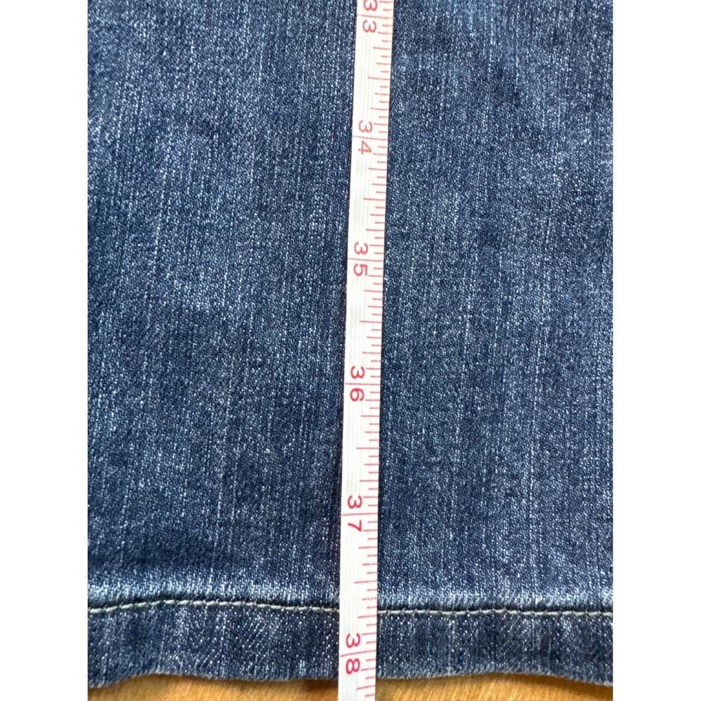 Calvin Klein Low Rise Jeans Womens Blue Size 2 Y2K Bootcut Denim Medium Wash - Picture 7 of 10